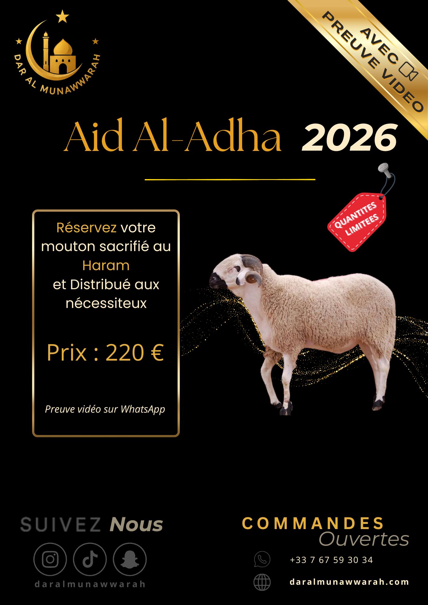 Aid Al-Adha 2026 — Dar al Munawwarah
